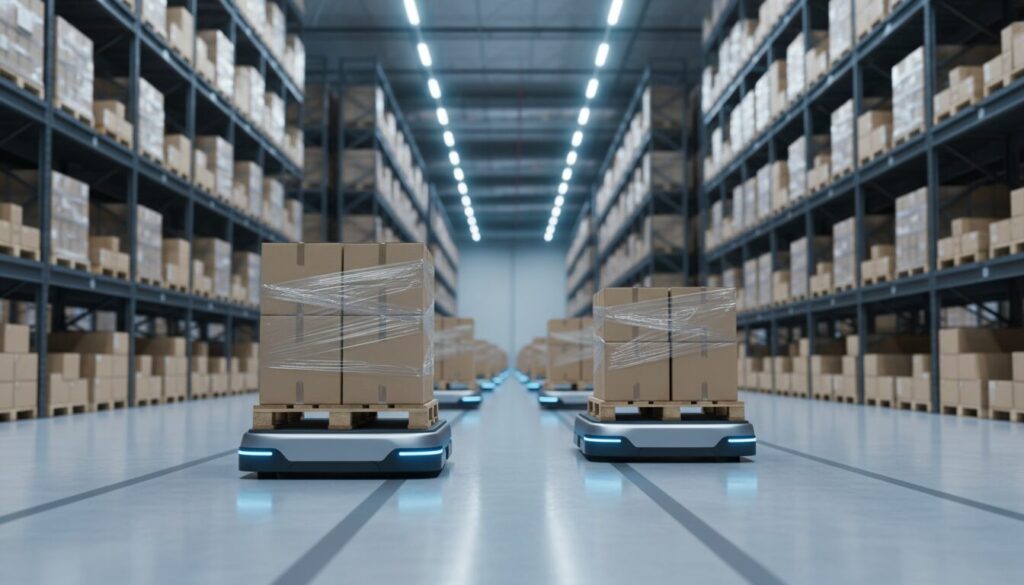 無人搬送車システム納入件数／2024年の運輸・倉庫業向け3.7ポイント増