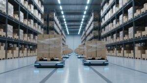 無人搬送車システム納入件数／2024年の運輸・倉庫業向け3.7ポイント増