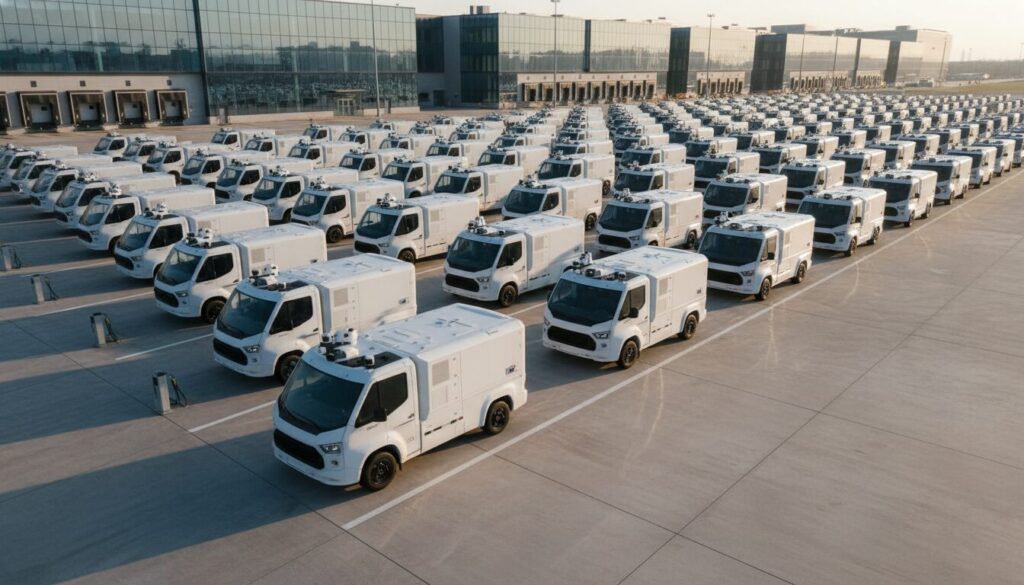 無人配送車「白犀牛（White Rhino）」、25年調達額が1億ドル超え。物流コスト半減、170都市で2000台稼働