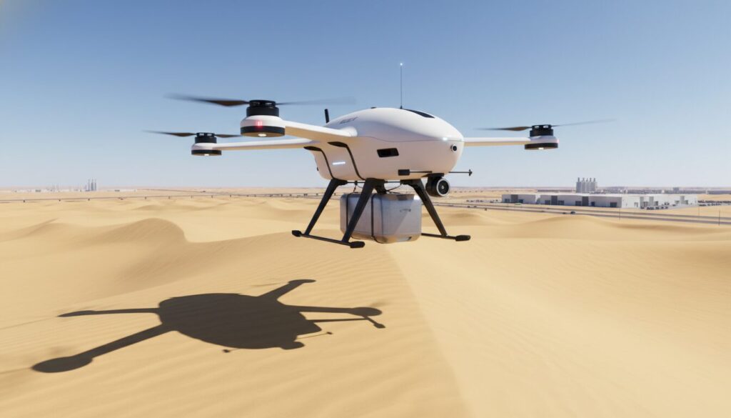 京東物流、サウジでドローン配送を実証　1時間超を15分に短縮