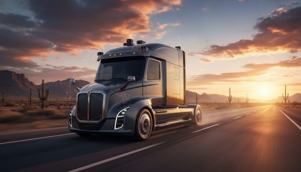 Aurora’s driverless trucks can now travel farther distances faster than human drivers