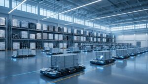 【現地取材・動画】ANA Cargo、成田空港の大規模貨物上屋で活用AGVを公開